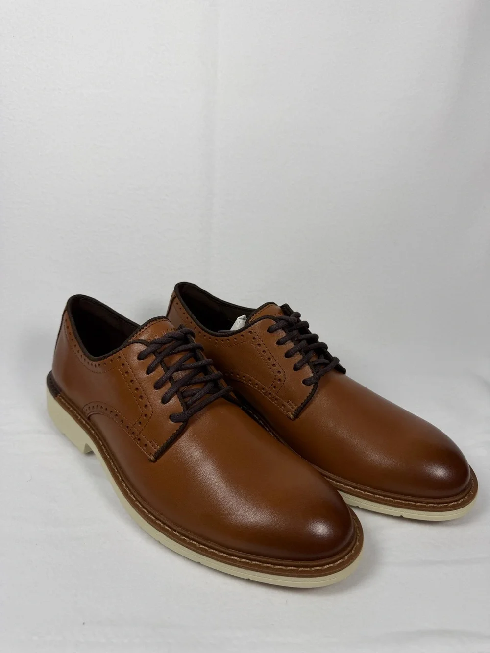 Cole Haan Go-To Plain Toe Oxford Brown Leather Men’s Size 8M